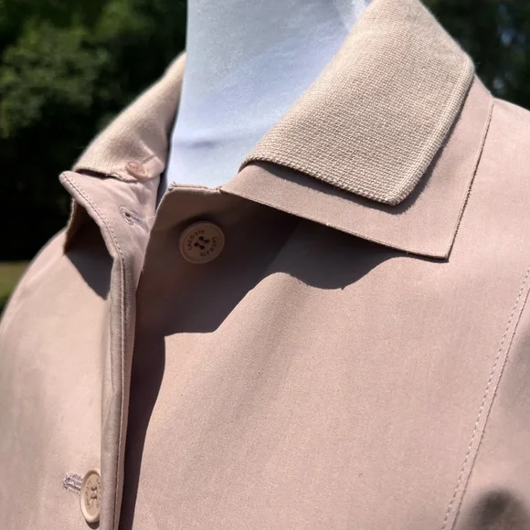 Authentic Lacoste Small 34 Rose Blush Pink Fashion Show Collection Trench Coat S - Picture 11 of 16